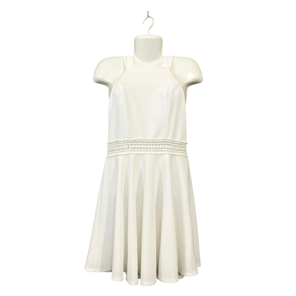 Altar'd State Women's White Halter Neck Fit/Flare Summer/Spring Style Dress SZ M
